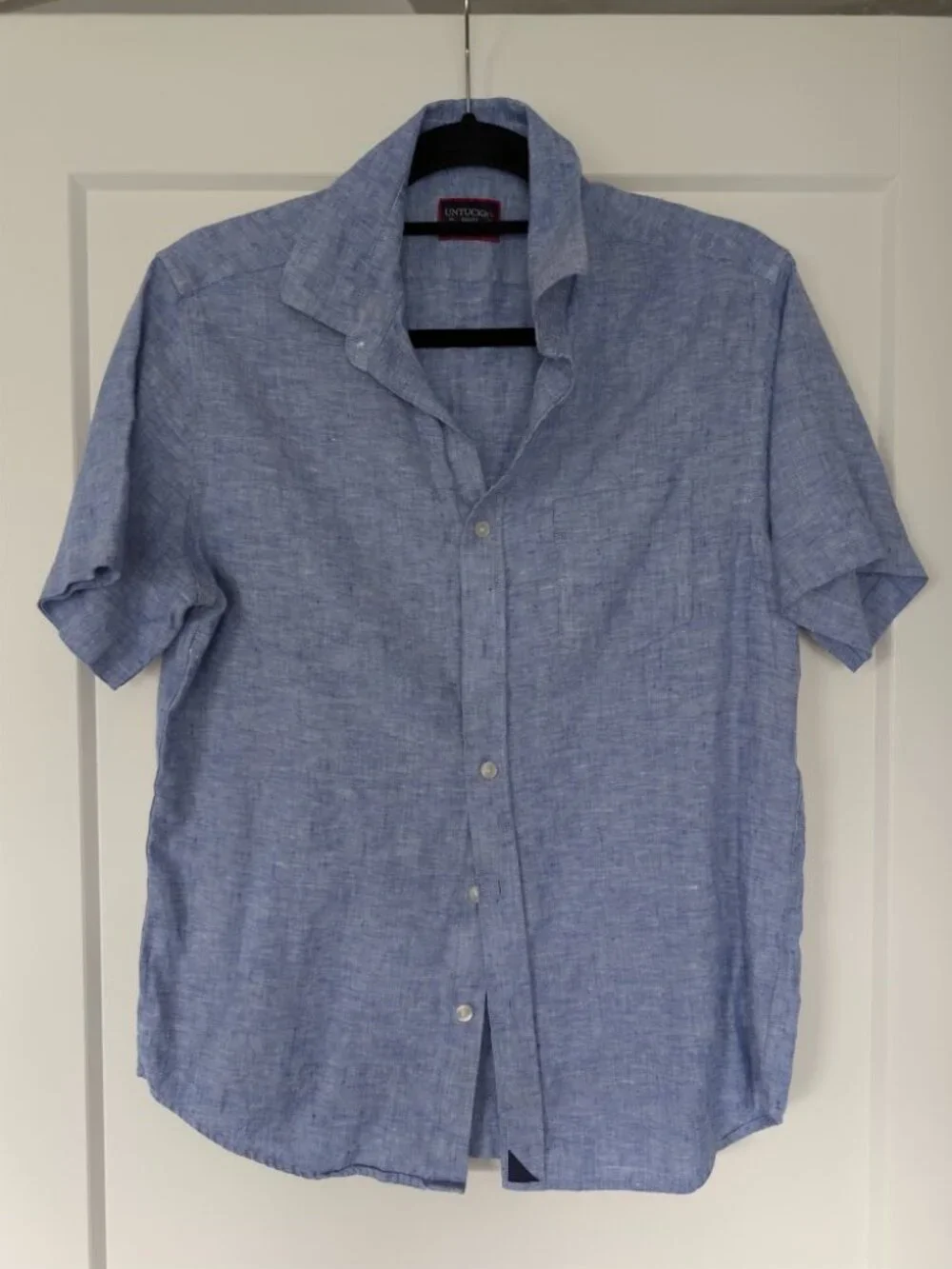 100% Linen UNTUCKit Short-Sleeved Men's Button-Up